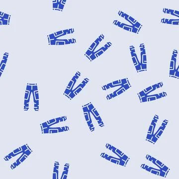 Pants snowboard glyph seamless pattern Illustrazione stock