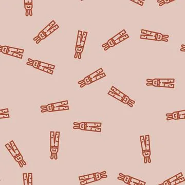 Pants snowboard line vector seamless pattern Stock Illustration