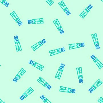 Pants snowboard vector seamless pattern Illustrazione stock