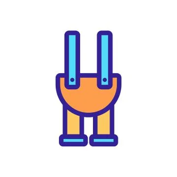 Pants touts icon vector. Isolated contour symbol illustration Stock Illustration