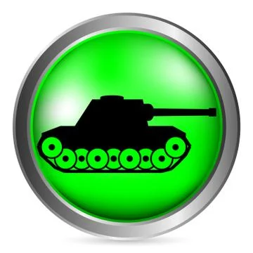 Panzer button Stock Illustration