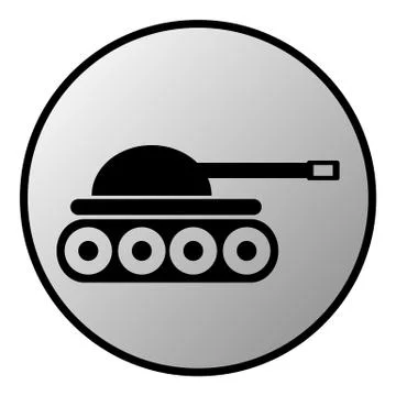 Panzer button Stock Illustration