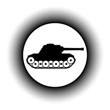 Panzer button. Stock Illustration