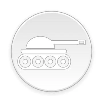 Panzer button. Stock Illustration