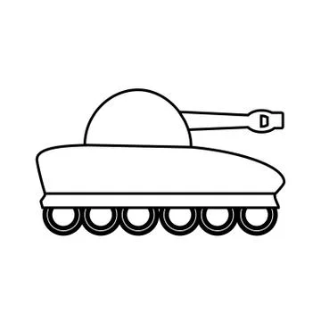 Panzer icon. Stock Illustration
