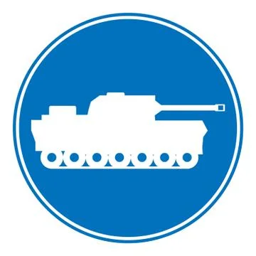 Panzer symbol button. Stock Illustration