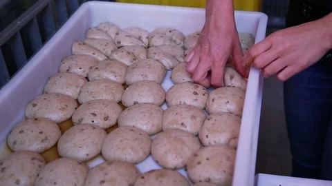 Panzerotti Dough Preparation Stockbeeldmateriaal 79055327