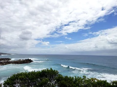 Paoramic sea view Stock Photos