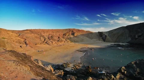 Papagayo beach at sunset Vidéo 58893500