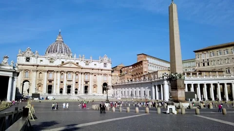 The Papal Basilica of Saint Peter, Vatican City, Vatican Stock Footage 250172351