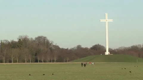 Papal Cross in Dublin's Phoenix Park (1/2) Stock Footage 10889451