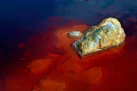 Papandayan acid lake, Java Island, Indonesia. Fotos de archivo