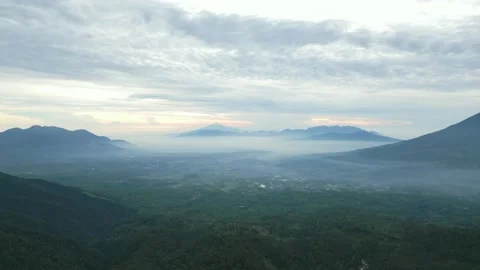 Papandayan Volcano Mountain West Java Garut Stock Footage 201393953