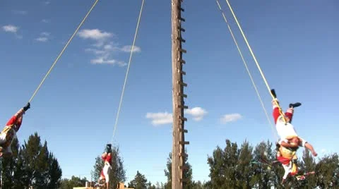 Papantla flyers Video stock 8876297