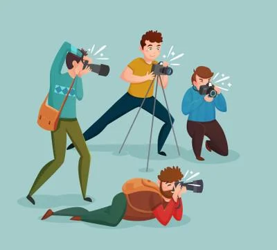Paparazzi Design Concept イラスト素材