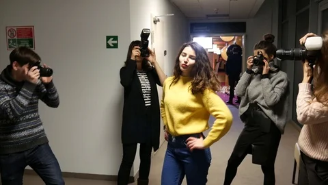 Paparazzi Stock Footage 100594330