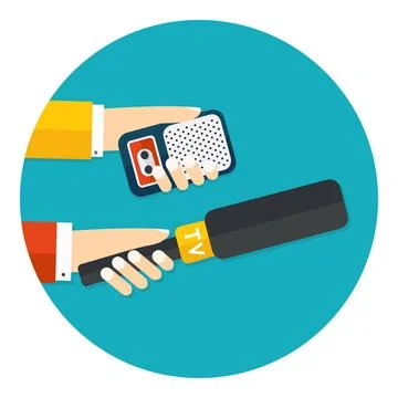 Paparazzi vector icon in circle Stock Illustration