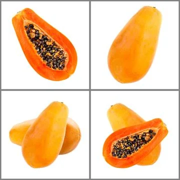 Papaya collection Stock Photos