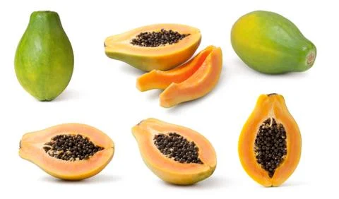 Papaya collection Stock Photos
