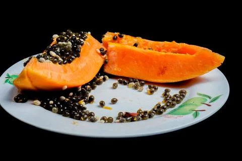 Papaya fruit Stock Photos