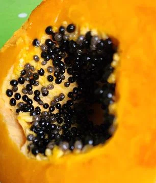 Papaya fruit is very suitable for improving digestion Stock Photos