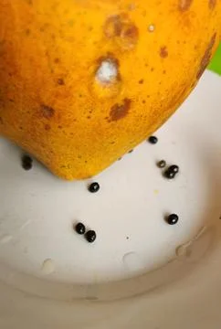 Papaya fruit is very suitable for improving digestion Stock Photos