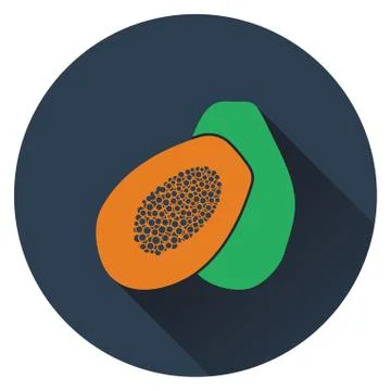 Papaya icon Stock Illustration