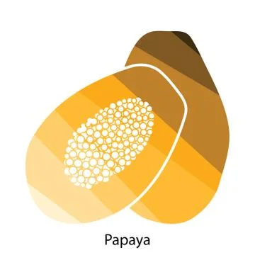 Papaya icon Stock Illustration