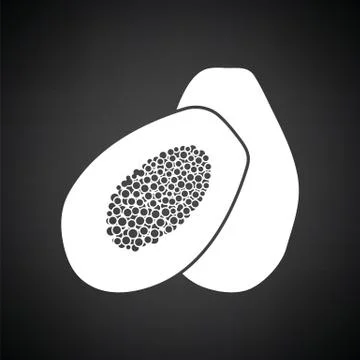 Papaya icon Stock Illustration