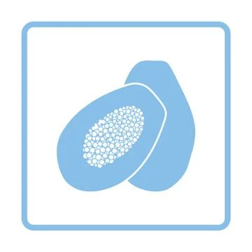 Papaya icon Stock Illustration