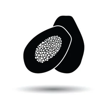 Papaya icon Stock Illustration