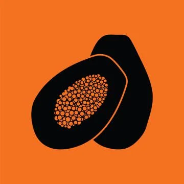 Papaya icon Stock Illustration