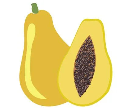 Papaya icon Stock Illustration