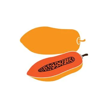 Papaya icon Stock Illustration