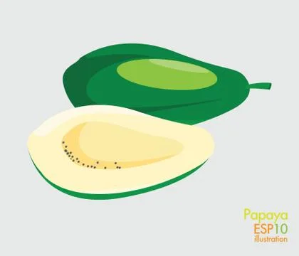 Papaya Stock Illustration
