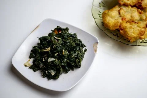 Papaya leaf vegetable Stock Photos