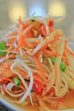 Papaya salad Stock-Fotos