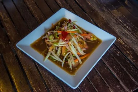 Papaya salad Stock Photos