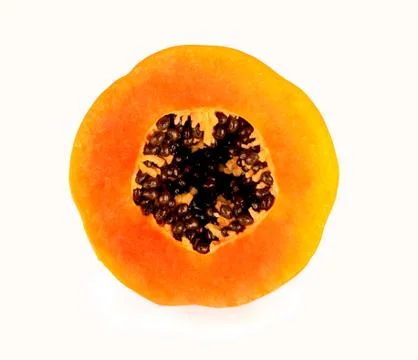 Papaya slice Stock Photos