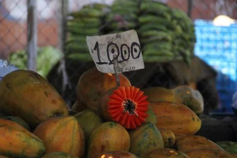 Papayas Stock Photos
