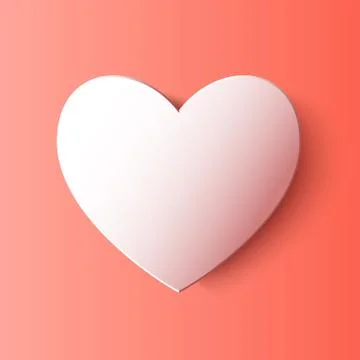 Paper 3d heart Stock Illustration
