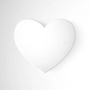Paper 3d heart Stock Illustration