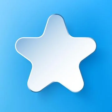 Paper 3d star. Vector background Stock Illustration