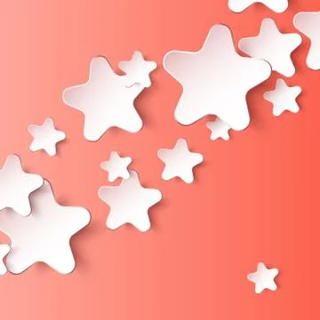 Paper 3d star. Vector eps10 background Stock Illustration