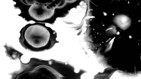 Paper absorbs ink paint. Stock Footage 58913739