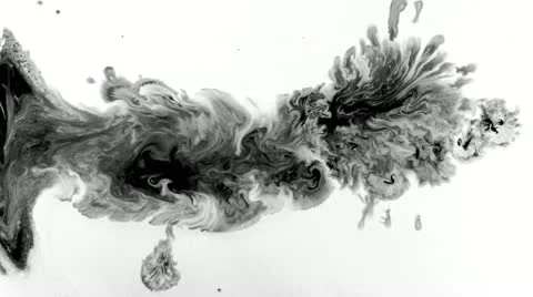 Paper absorbs Ink paint. Macro. Stock Footage 17293933