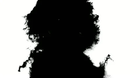 Paper absorbs Ink paint. Macro. 動画素材 18186444