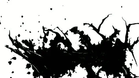 Paper absorbs ink paint. Sequence with alpha matte. Stock Footage 21231931