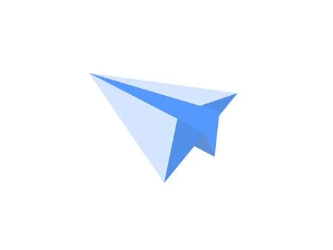 Paper Air Plan Icon Vector Stock Illustration