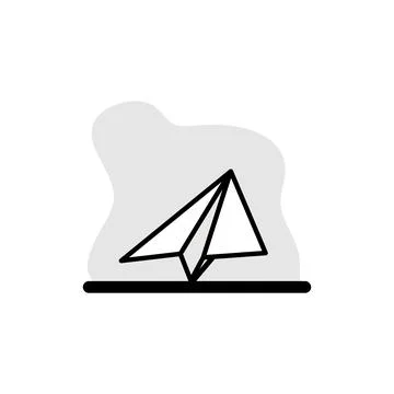Paper Airplane Conceptual Icon Vector Illustration Design Stock Illustration